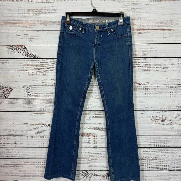 Pepe jeans London size 28  vintage low rise Medium wash bootcut jeans - Picture 1 of 7